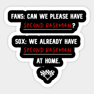 We've Got Players at Home (Second Base) Sticker